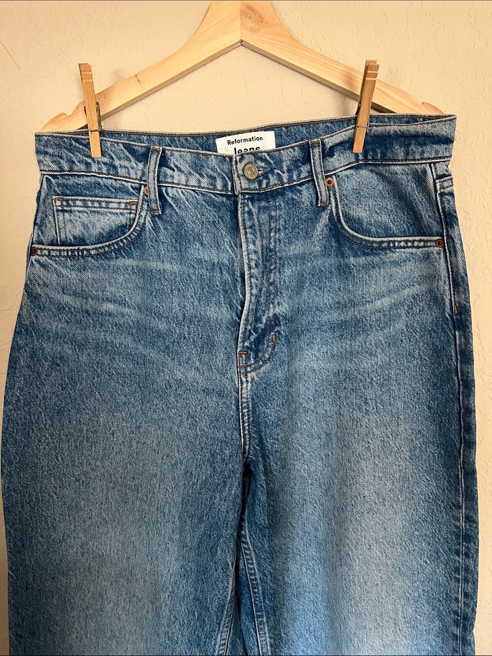 Reformation Cary High Rise Slouchy Wide Leg Jeans Size 30 Colorado